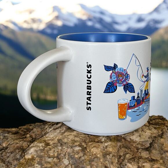 Starbucks 2024 PORTLAND Oregon Discovery Series 14 Oz Coffee Mug Cup EUC - Picture 6 of 9